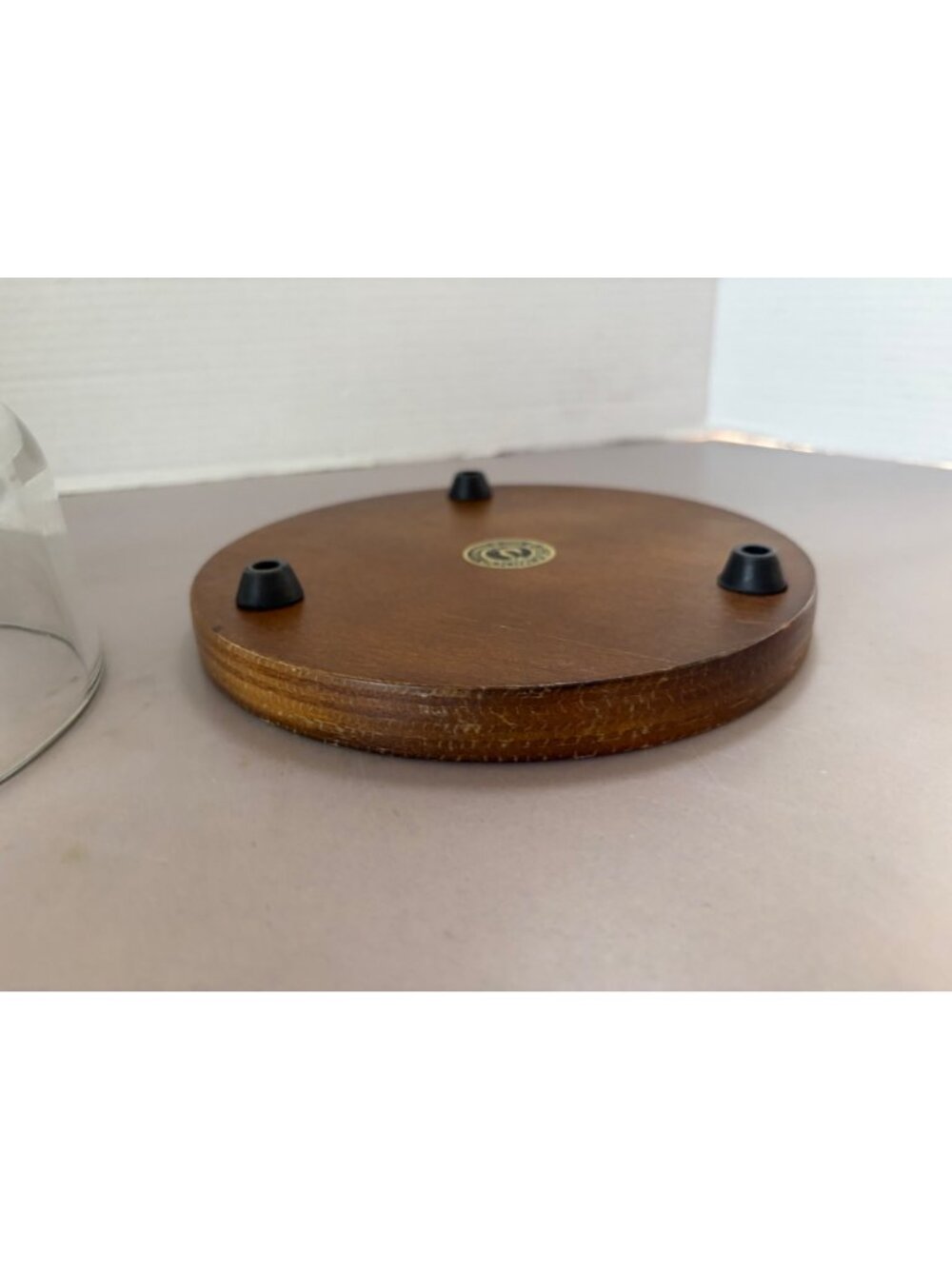 Vintage Glass Dome With Wooden Base Cheeseboard Display - Picture 6 of 7